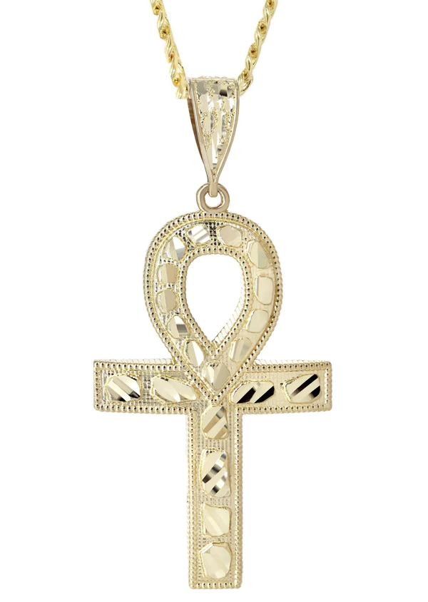 10K-Yellow-Gold-Diamond-Cut-Ankh-Necklace-2.webp