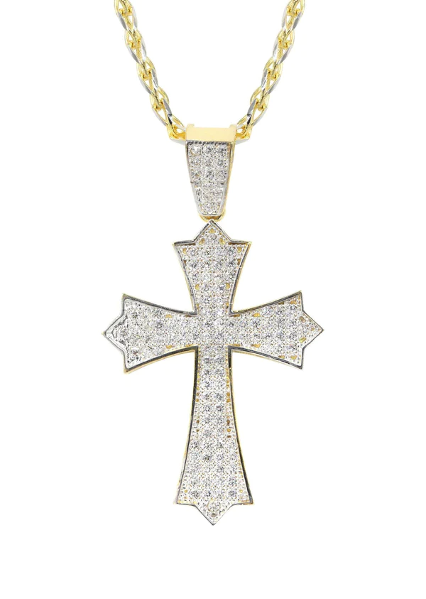 10K-Yellow-Gold-Fancy-Link-Gold-Cross-Necklace-2.webp