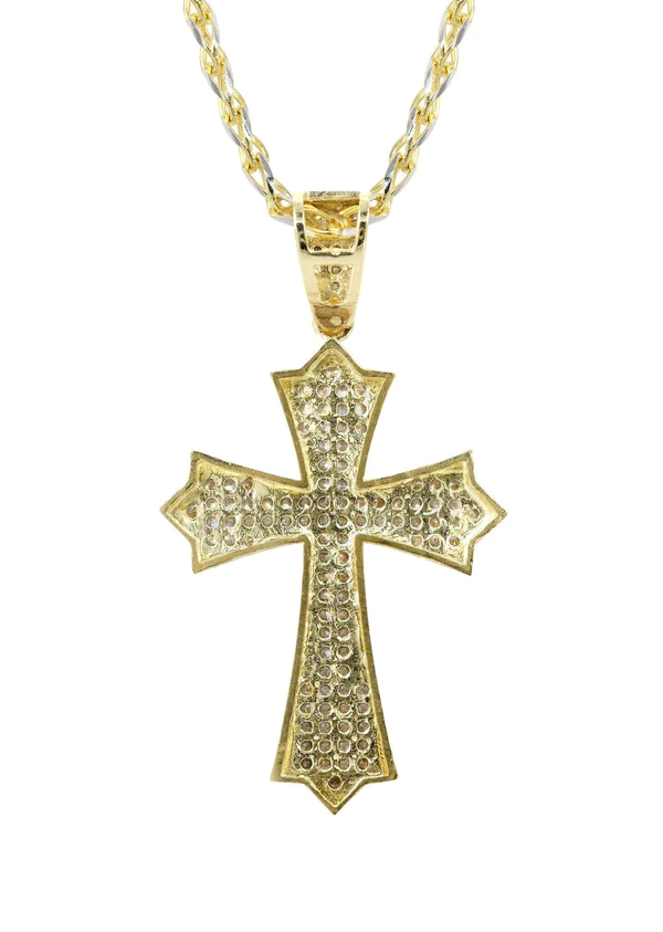 10K-Yellow-Gold-Fancy-Link-Gold-Cross-Necklace-3.webp