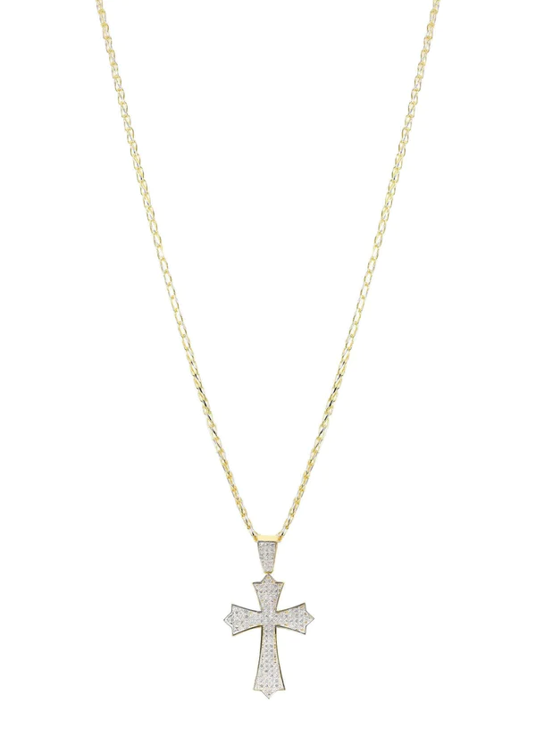 10K-Yellow-Gold-Fancy-Link-Gold-Cross-Necklace-5.webp