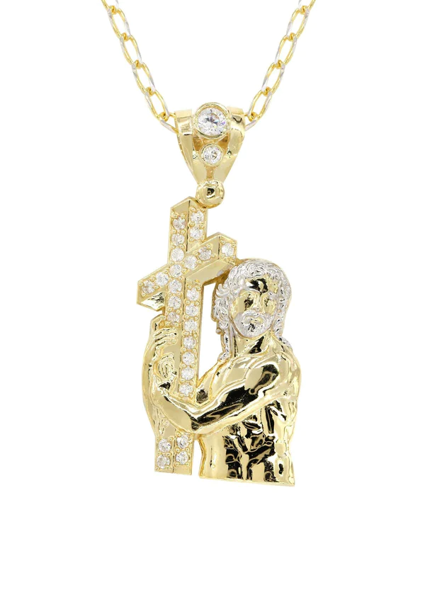 10K-Yellow-Gold-Fancy-Link-Jesus-Piece-Chain-3.webp