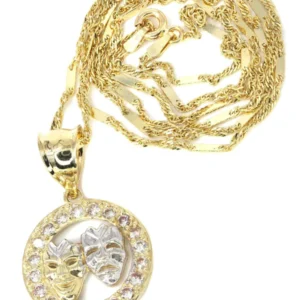 10K Yellow Gold Fancy Link Theater Necklace | Appx. 5.8 Grams 72