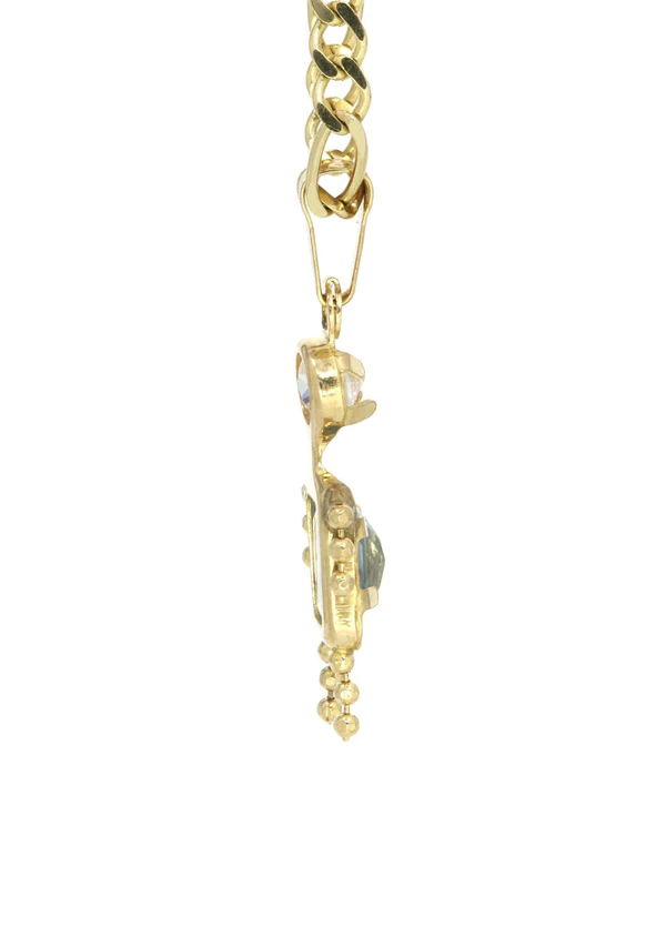 10K-Yellow-Gold-Figaro-Children-Necklace-4.webp