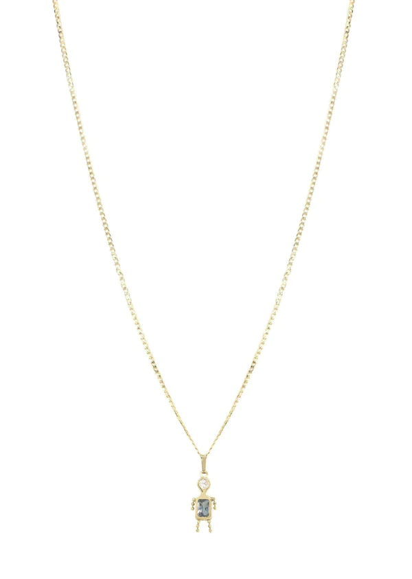 10K-Yellow-Gold-Figaro-Children-Necklace-5.webp