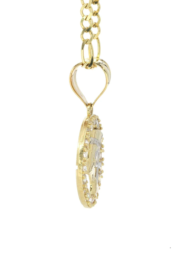 10K-Yellow-Gold-Figaro-Pharaoh-Necklace-4.webp