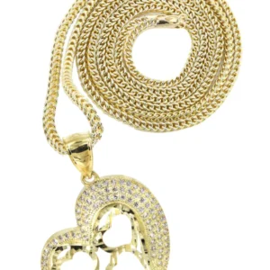 10K Yellow Gold Heart Necklace | Appx. 15 Grams