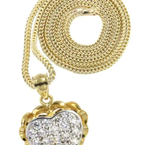 10K Yellow Gold Heart Necklace | Appx. 14.1 Grams