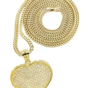 10K Yellow Gold Heart Necklace | Appx. 14.2 Grams
