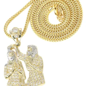 10K Yellow Gold Jesus Piece Chain | Appx. 15.3 Grams