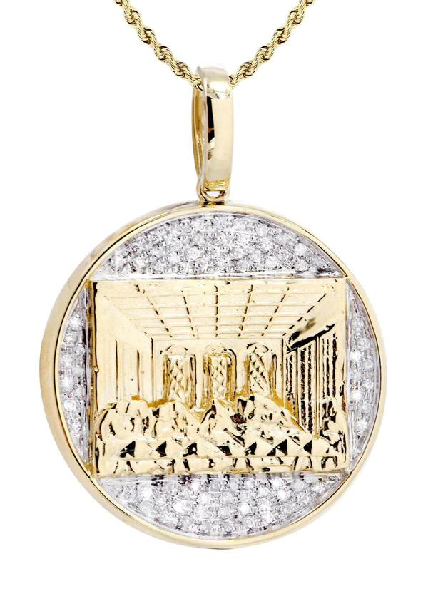 10K-Yellow-Gold-Last-Supper-Diamond-Necklace-2.webp
