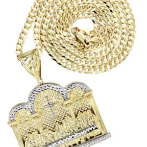 10K Yellow Gold Last Supper Necklace | Appx 25.1 Grams