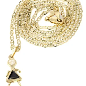 10K Yellow Gold Mariner Children Necklace | Appx. 3.2 Grams