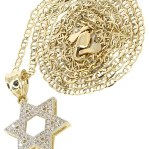 10K Yellow Gold Mariner Star Necklace | Appx. 3.6 Grams