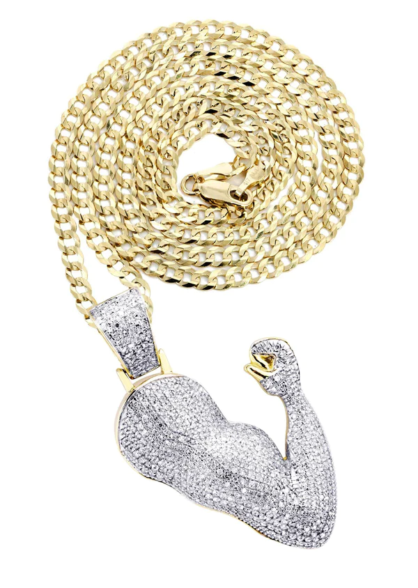 10K-Yellow-Gold-Muscle-Arm-Diamond-Necklace-1.webp