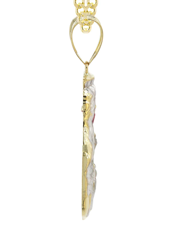 10K-Yellow-Gold-Saint-Barbara-Necklace-with-Ruby-Stone-4.webp