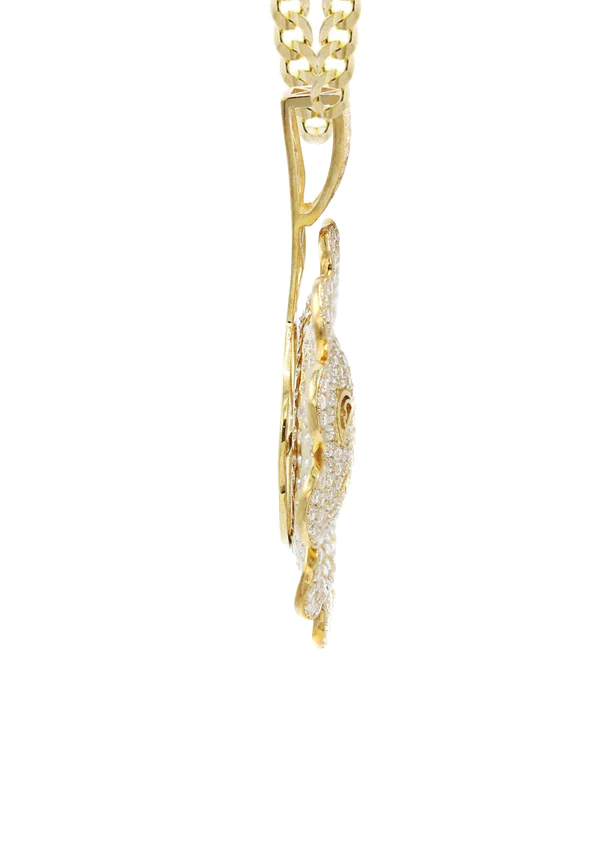 10K-Yellow-Gold-Sunflower-Spinner-Necklace-4.webp