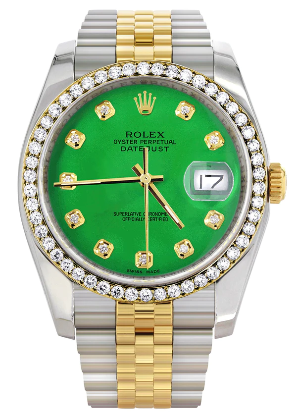 116233-Hidden-Clasp-Gold-Rolex-Datejust-Watch-36Mm-Green-Dial-Jubilee-Band-1.webp