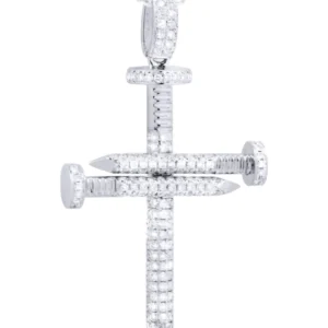 14K White Gold Diamond Cross Necklace | 0.81 Carats 78 Reviews