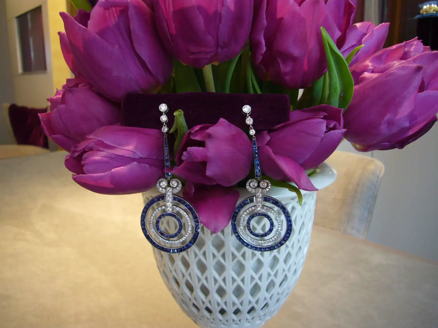 Art-Deco-Style-Sapphire-Diamond-Platinum-Earrings-3.webp