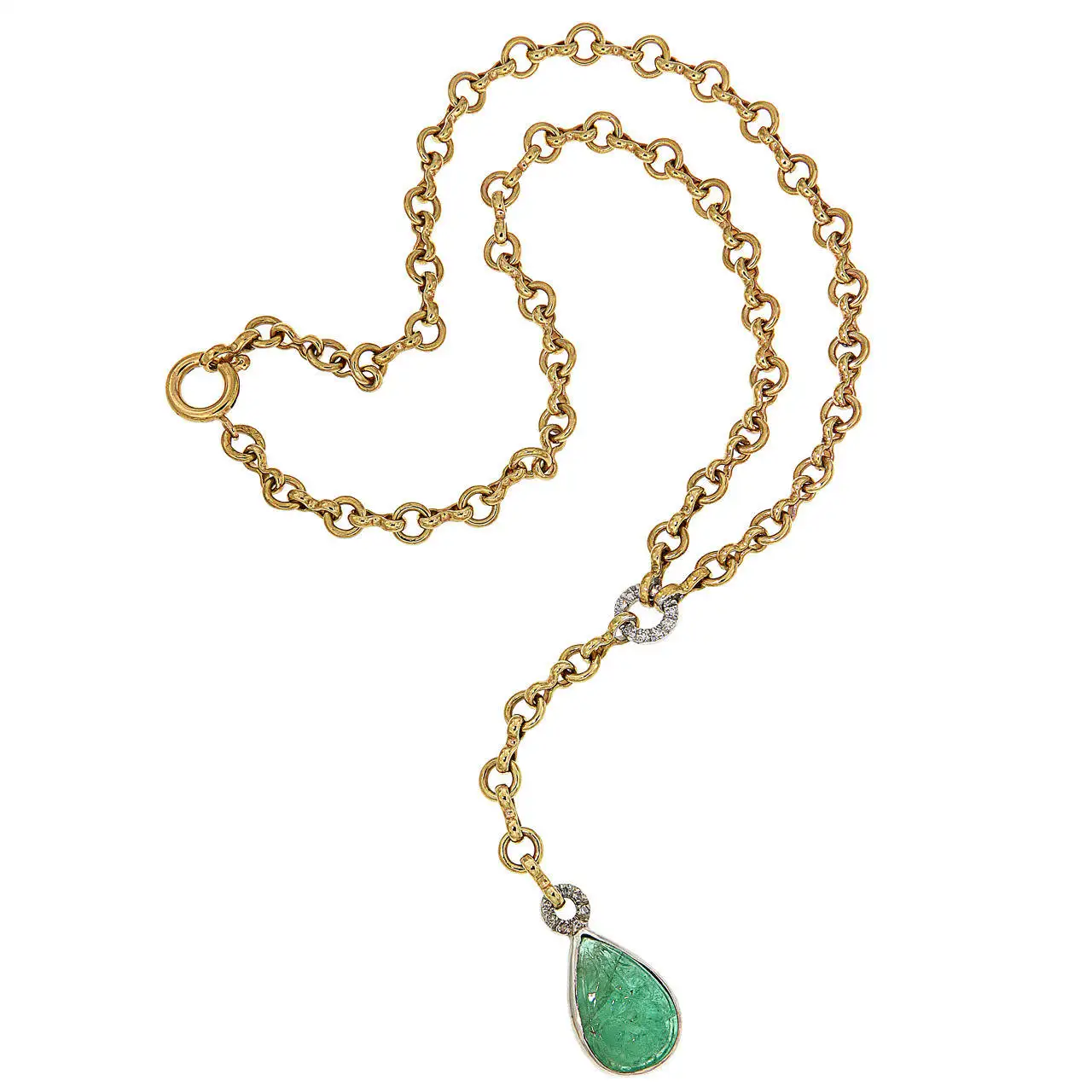 Cabochon-Green-Emerald-Diamonds-Yellow-Gold-Drop-Necklace-Made-In-Italy-1.webp
