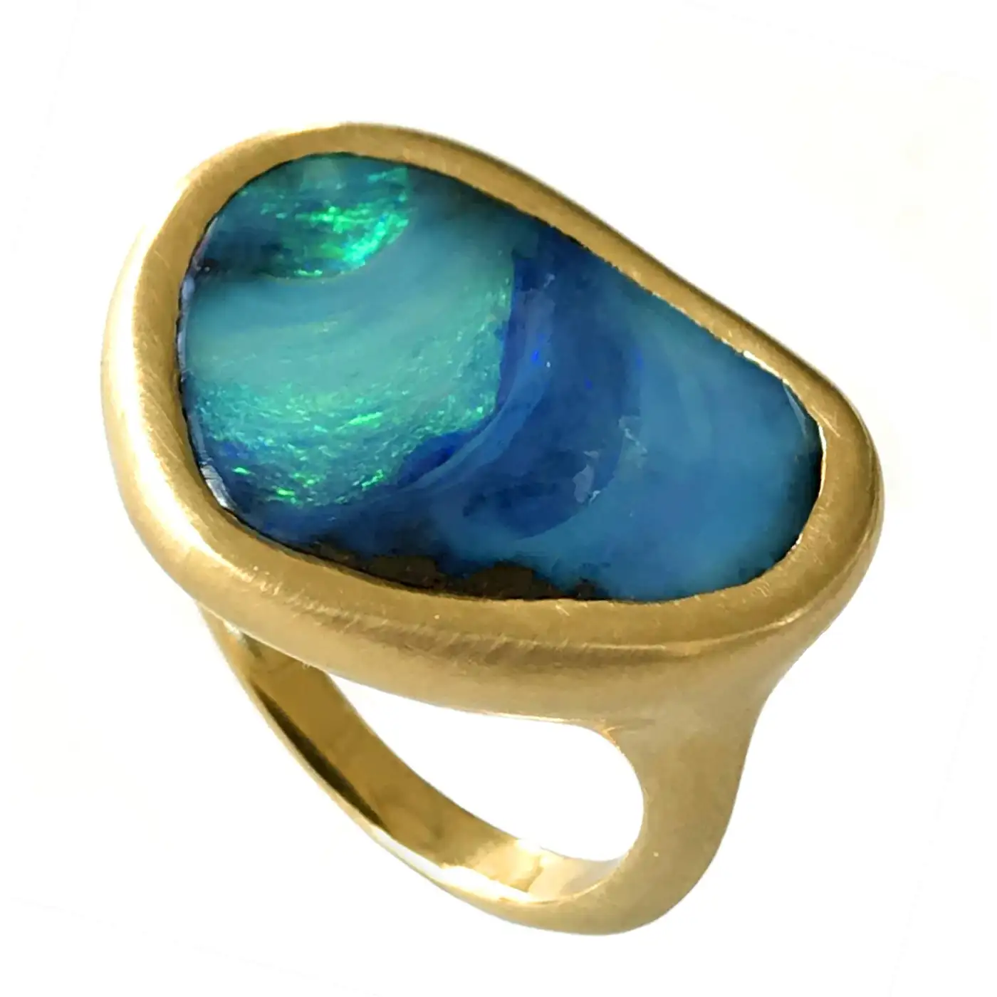 Dalben-Design-Blue-Green-Australian-Boulder-Opal-Yellow-Gold-Ring-7.webp