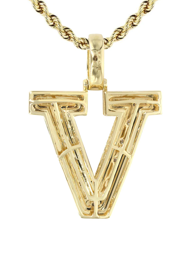 Diamond-10K-Yellow-Gold-Letter-V-Necklace-3.webp