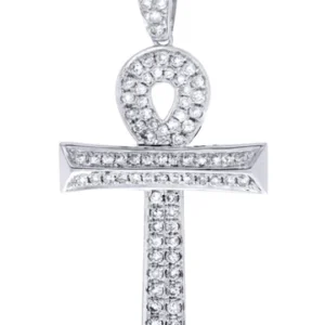 Diamond Ankh Pendant | 0.9 Carats | 3.44 Grams