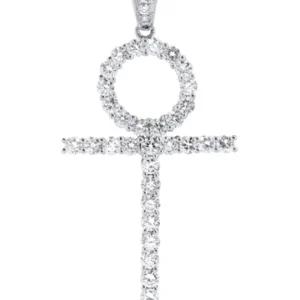 Diamond Ankh Pendant | 1.96 Carats | 4.52 Grams