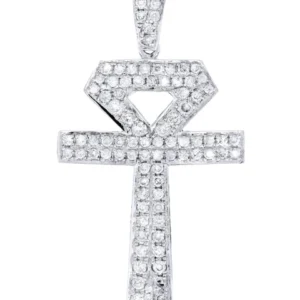 Diamond Ankh Pendant | 1.1 Carats | 2.52 Grams