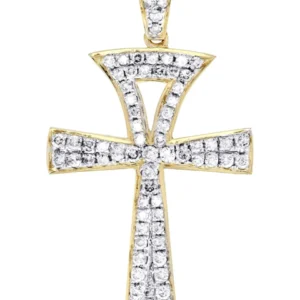 Diamond Ankh Pendant | 1.07 Carats | 2.36 Grams