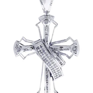 Diamond Cross Pendant| 1.65 Carats| 18.02 Grams
