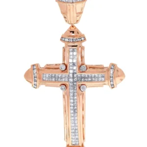 Diamond Cross Pendant| 1.72 Carats| 16.97 Grams