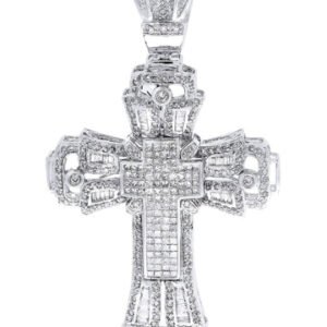 Diamond Cross Pendant| 3.18 Carats| 21.52 Grams