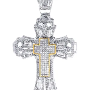 Diamond Cross Pendant| 4.43 Carats| 22 Grams