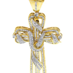 Diamond Cross Pendant| 3.25 Carats| 29.69 Grams