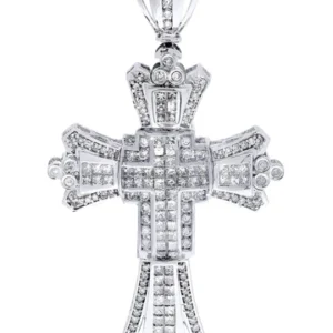 Diamond Cross Pendant| 3.27 Carats| 15.41 Grams