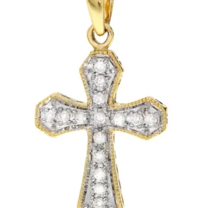 Diamond Cross Pendant | 1.12 Grams | 0.11 Carats