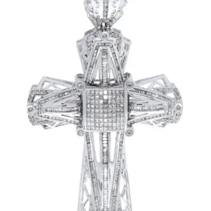 Diamond Cross Pendant| 2.63 Carats| 24.62 Grams