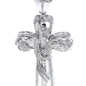 Diamond Cross Pendant| 3.34 Carats| 29.13 Grams