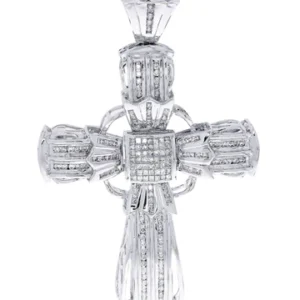 Diamond Cross Pendant| 1.95 Carats| 29.55 Grams