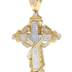 Diamond Cross Pendant | 2.71 Carats| 19.95 Grams