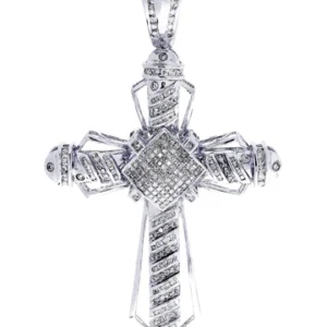 Diamond Cross Pendant| 2.1 Carats| 20.53 Grams