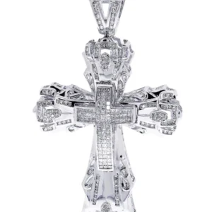 Diamond Cross Pendant| 1.98 Carats| 24.56 Grams