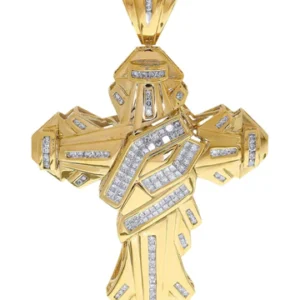 Diamond Cross Pendant| 2.04 Carats| 26.87 Grams