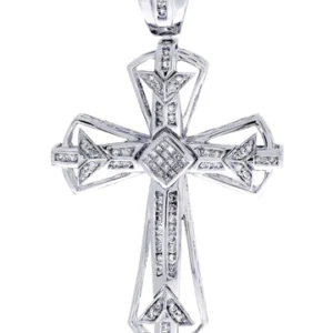Diamond Cross Pendant| 0.93 Carats| 17.74 Grams