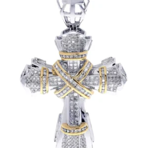 Diamond Cross Pendant| 2.71 Carats| 23.79 Grams