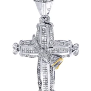 Diamond Cross Pendant| 2.85 Carats| 19.7 Grams