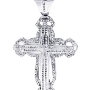 Diamond Cross Pendant| 2.88 Carats| 24.74 Grams