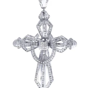 Diamond Cross Pendant| 2.91 Carats| 26.13 Grams