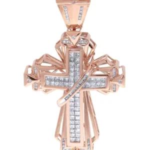 Diamond Cross Pendant| 3.02 Carats| 24.46 Grams